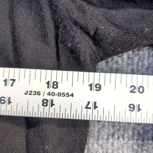 Alya Women's Tunic Sweater Black Large Long Sleeve Lace Hem Rayon V-Neck - Picture 12 of 12